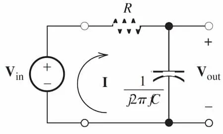 First-order low-pass filter